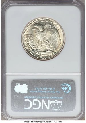 image for: 1945-D 50C MS68 NGC....