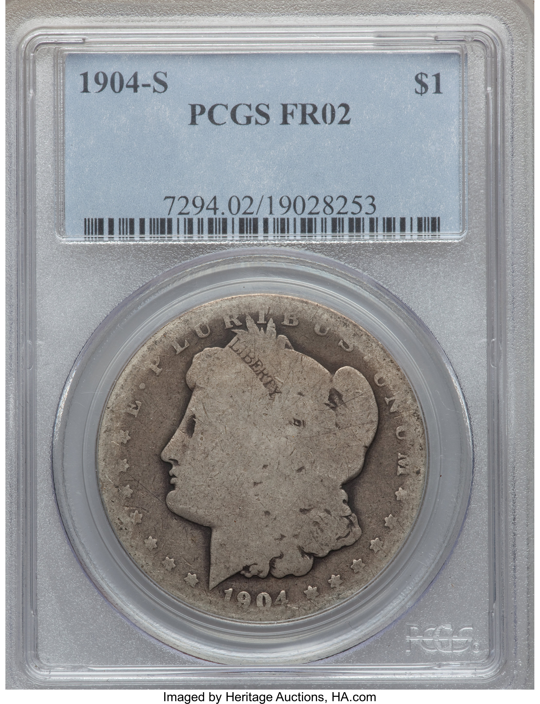 Image for 1904-S $1 AG3 CAC