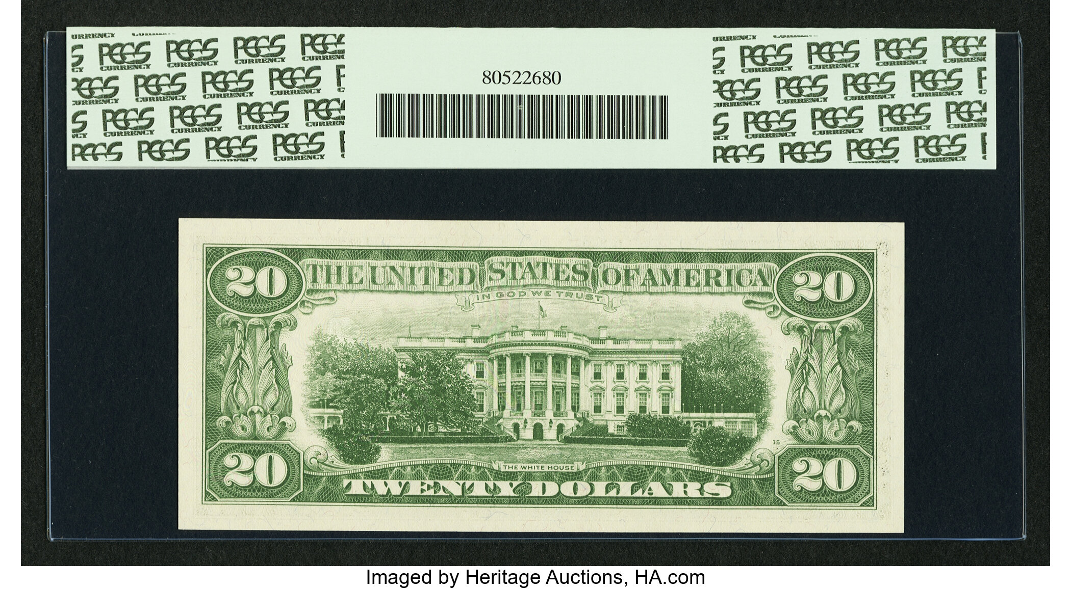 image for: Fr. 2066-B* $20 1963A Federal Reserve Note. PCGS Gem New 65PPQ....