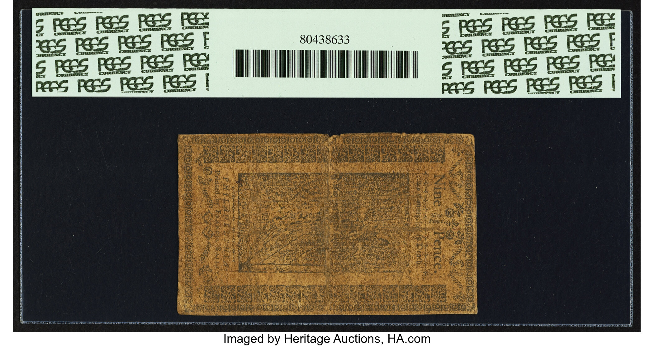 image for: Pennsylvania March 16, 1785 9d PCGS Apparent Very Fine 20....