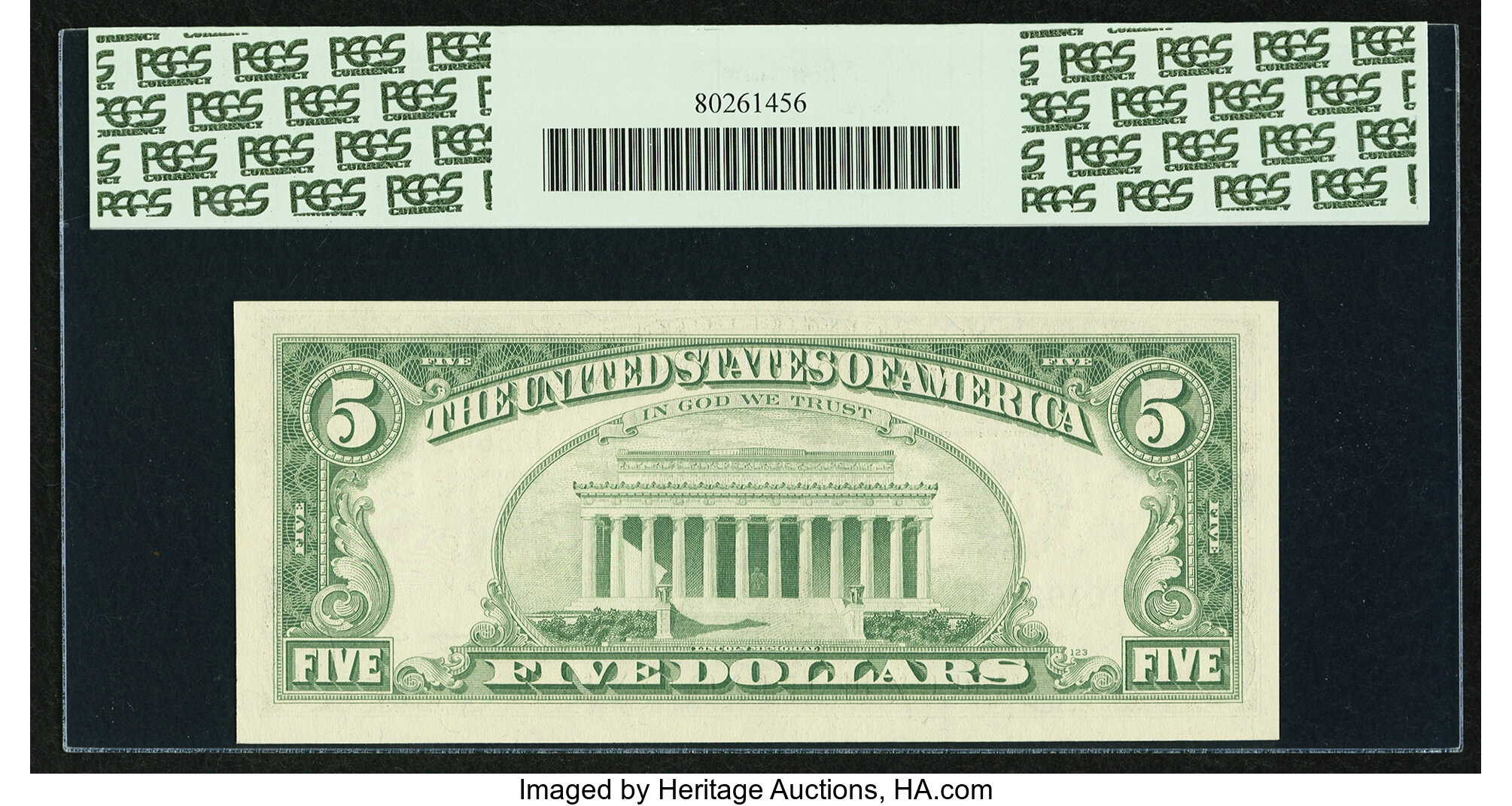 image for: Fr. 1969-C* $5 1969 Federal Reserve Note. PCGS Very Choice New 64PPQ....
