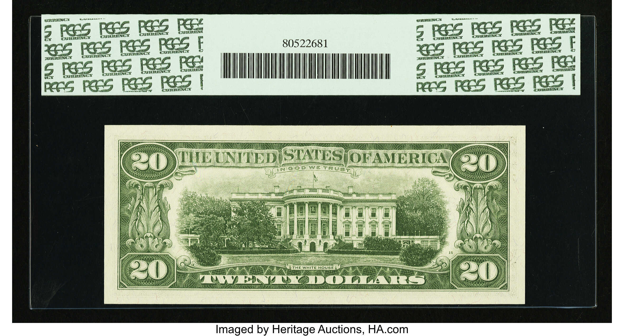 image for: Fr. 2066-B* $20 1963A Federal Reserve Note. PCGS Gem New 65PPQ....