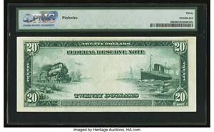 image for: Fr. 986 $20 1914 Federal Reserve Note PMG Very Fine 30....