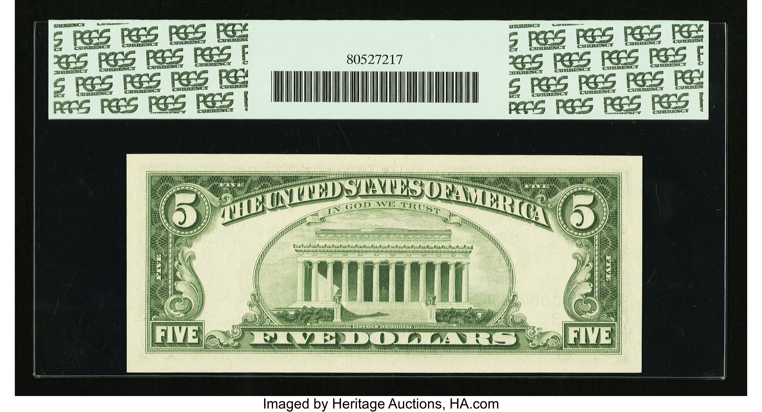 image for: Fr. 1969-C* $5 1969 Federal Reserve Star Note. PCGS Gem New 66PPQ....