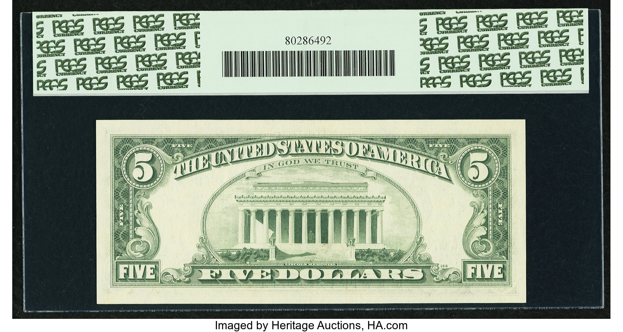 image for: Fr. 1971-G* $5 1969B Federal Reserve Star Note. PCGS Gem New 66PPQ....