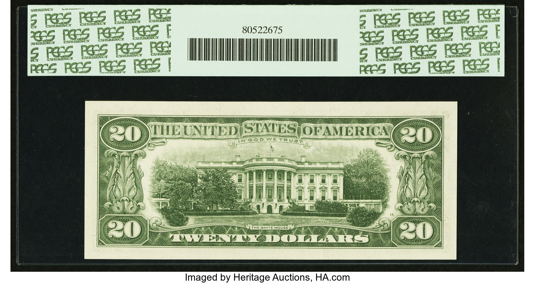 image for: Fr. 2066-B* $20 1963A Federal Reserve Note. PCGS Gem New 65PPQ....