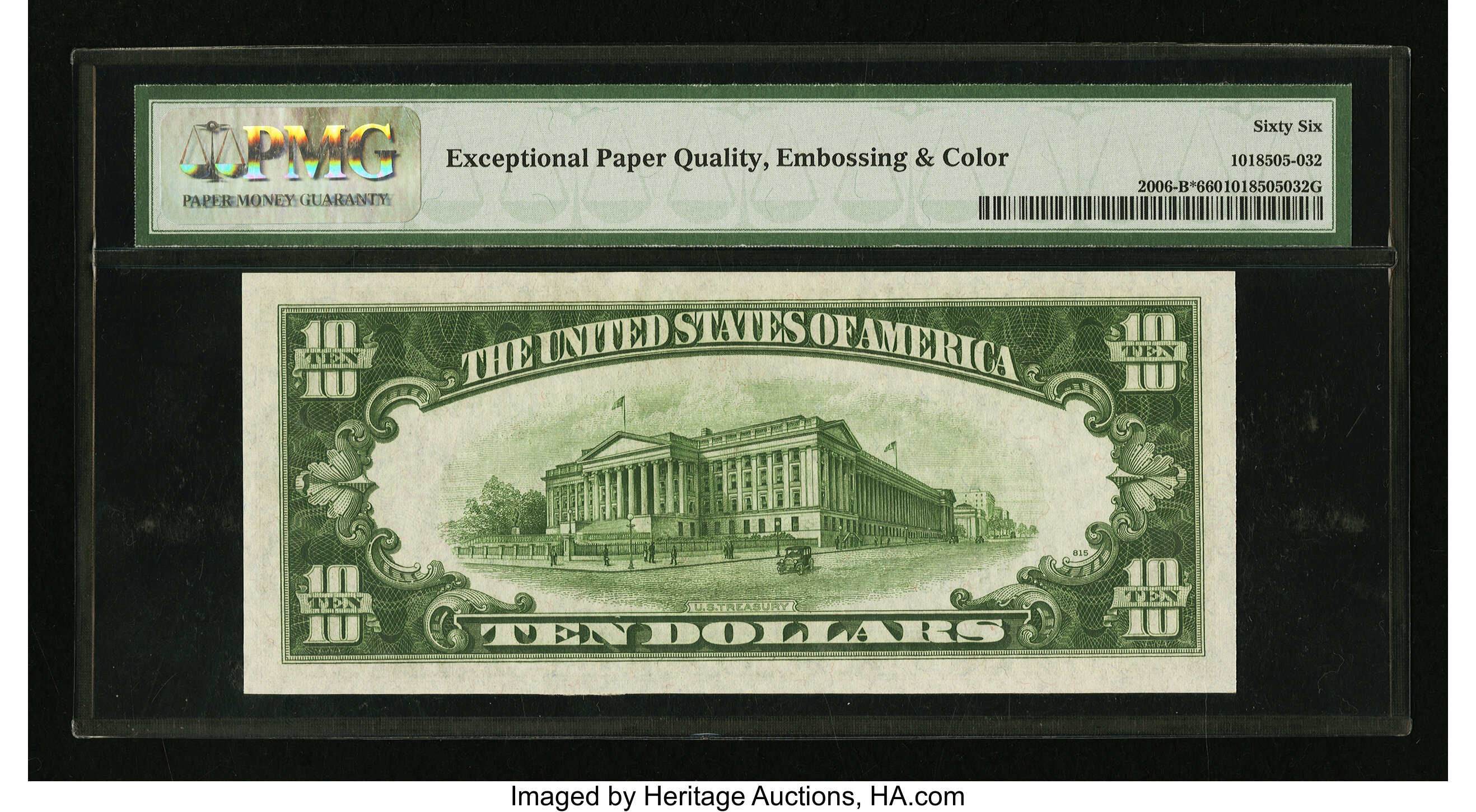 image for: Fr. 2006-B* $10 1934A Federal Reserve Note. PMG Gem Uncirculated 66 EPQ...