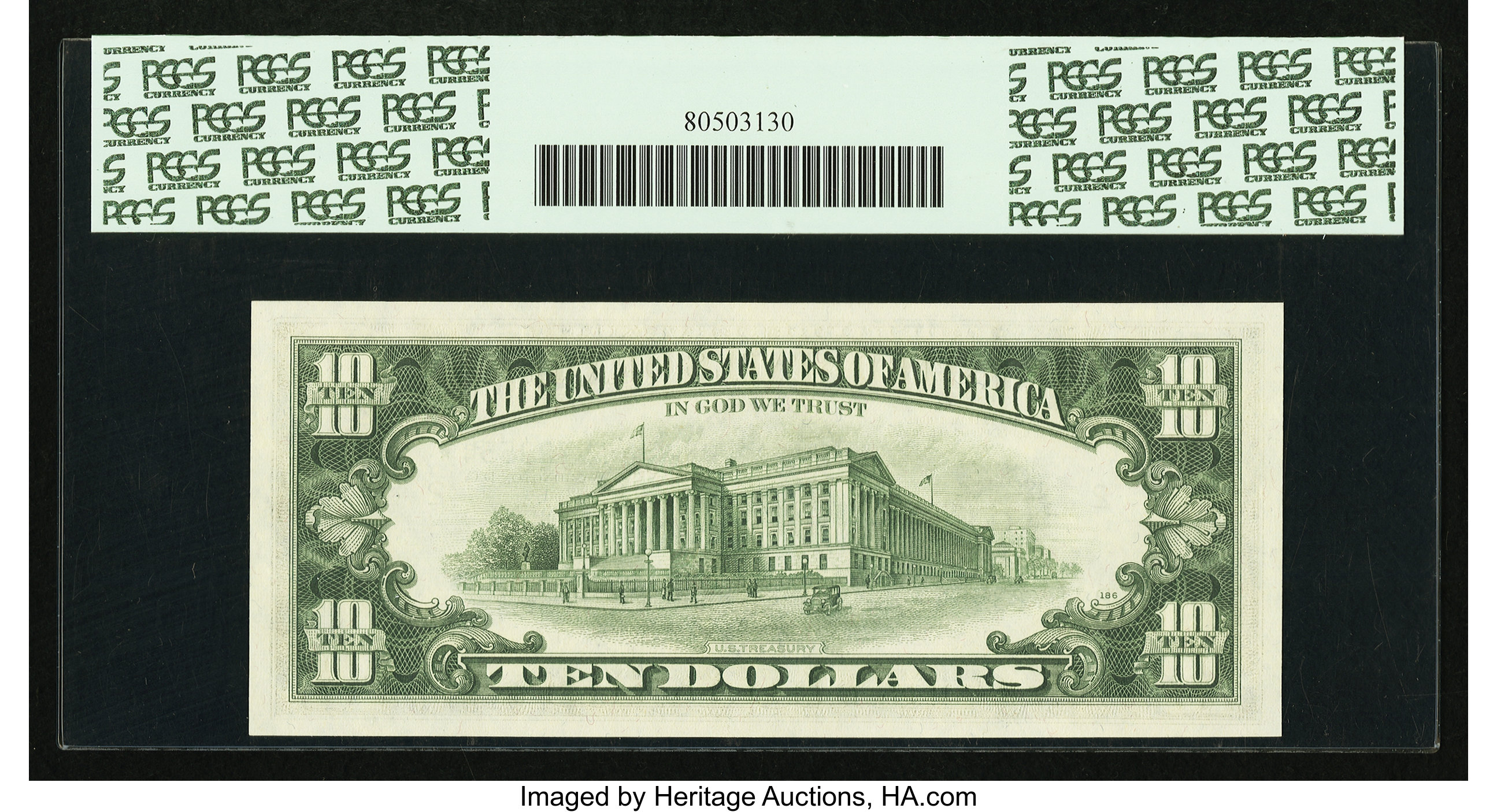 image for: Fr. 2020-B* $10 1969B Federal Reserve Note. PCGS Gem New 66PPQ....