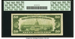 image for: Fr. 2103-E* $50 1934A Mule Federal Reserve Note. PCGS Very Fine 20....