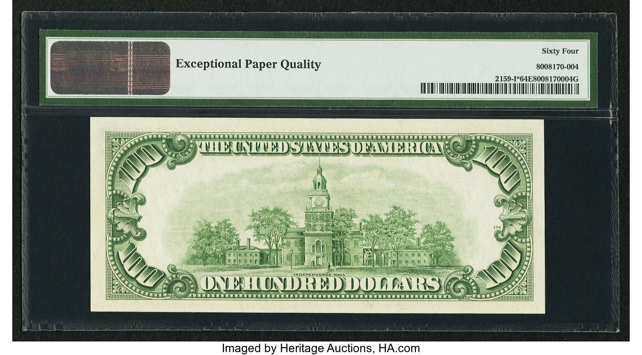 image for: Fr. 2159-I* $100 1950B Federal Reserve Note. PMG Choice Uncirculated 64 EPQ....
