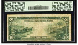 image for: Fr. 949 $10 1914 Federal Reserve Note PCGS Very Fine 20....