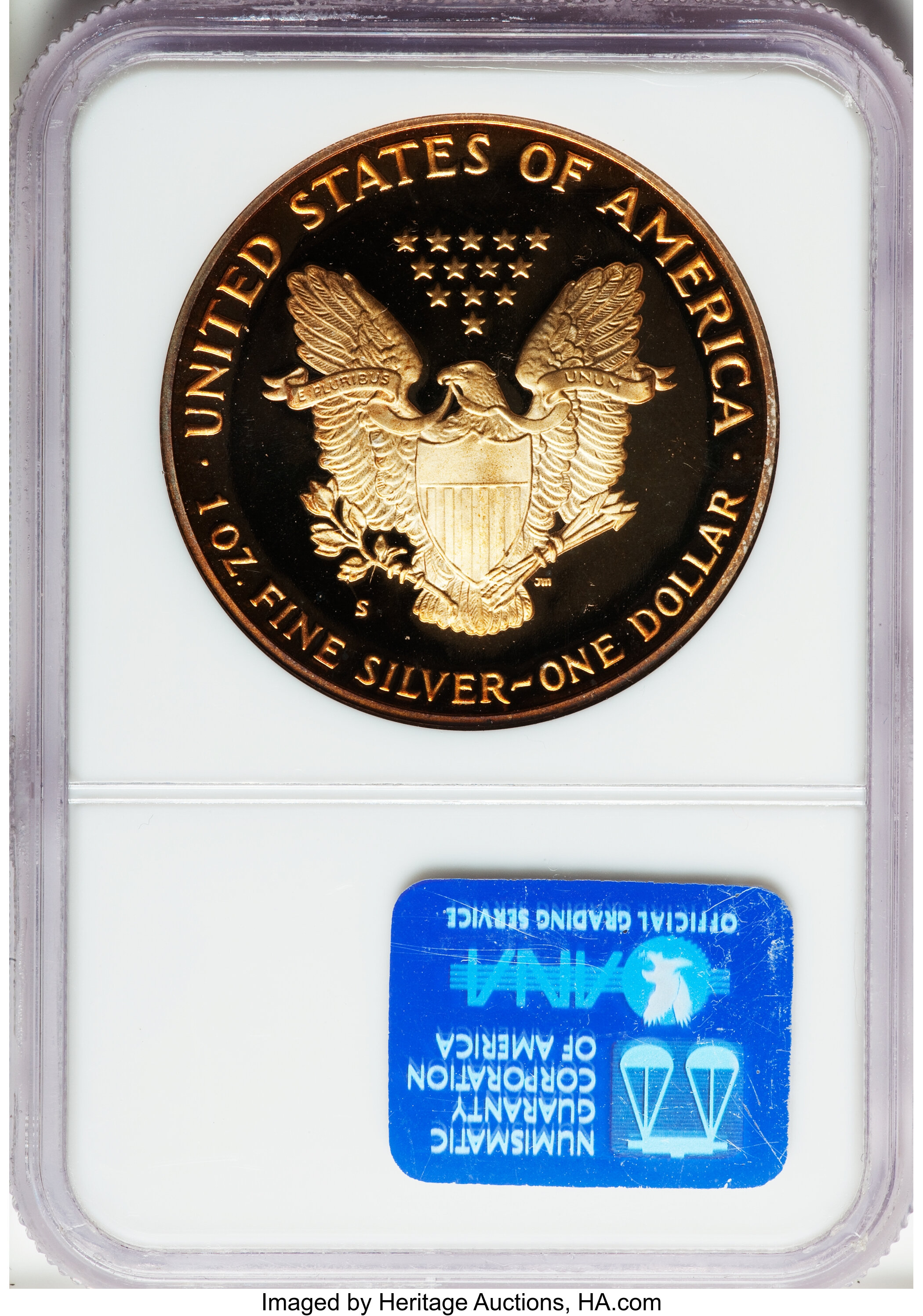 1992-S $1  Silver Eagle PR DCAM PR64 DCAM thumbnail 2