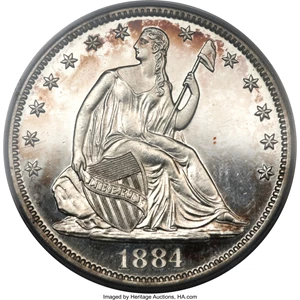 image for: 1884 50C PR64 Deep Cameo PCGS....
