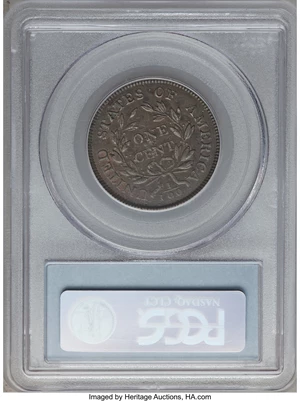 image for: 1798 1C First Hair Style, S-159, B-18, R.3 VF30 PCGS....
