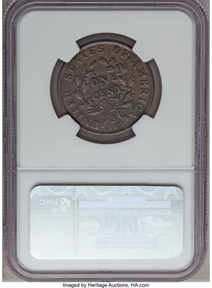 image for: 1798 1C Second Hair Style, S-171, B-30, R.4 AU53 NGC....
