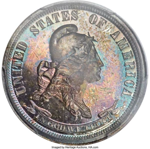 image for: 1869 25C Standard Silver Quarter Dollar, Judd-722, Pollock-803, High R.6, PR65 PCGS....