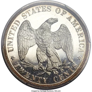 image for: 1875 20C PR64 Deep Cameo PCGS....