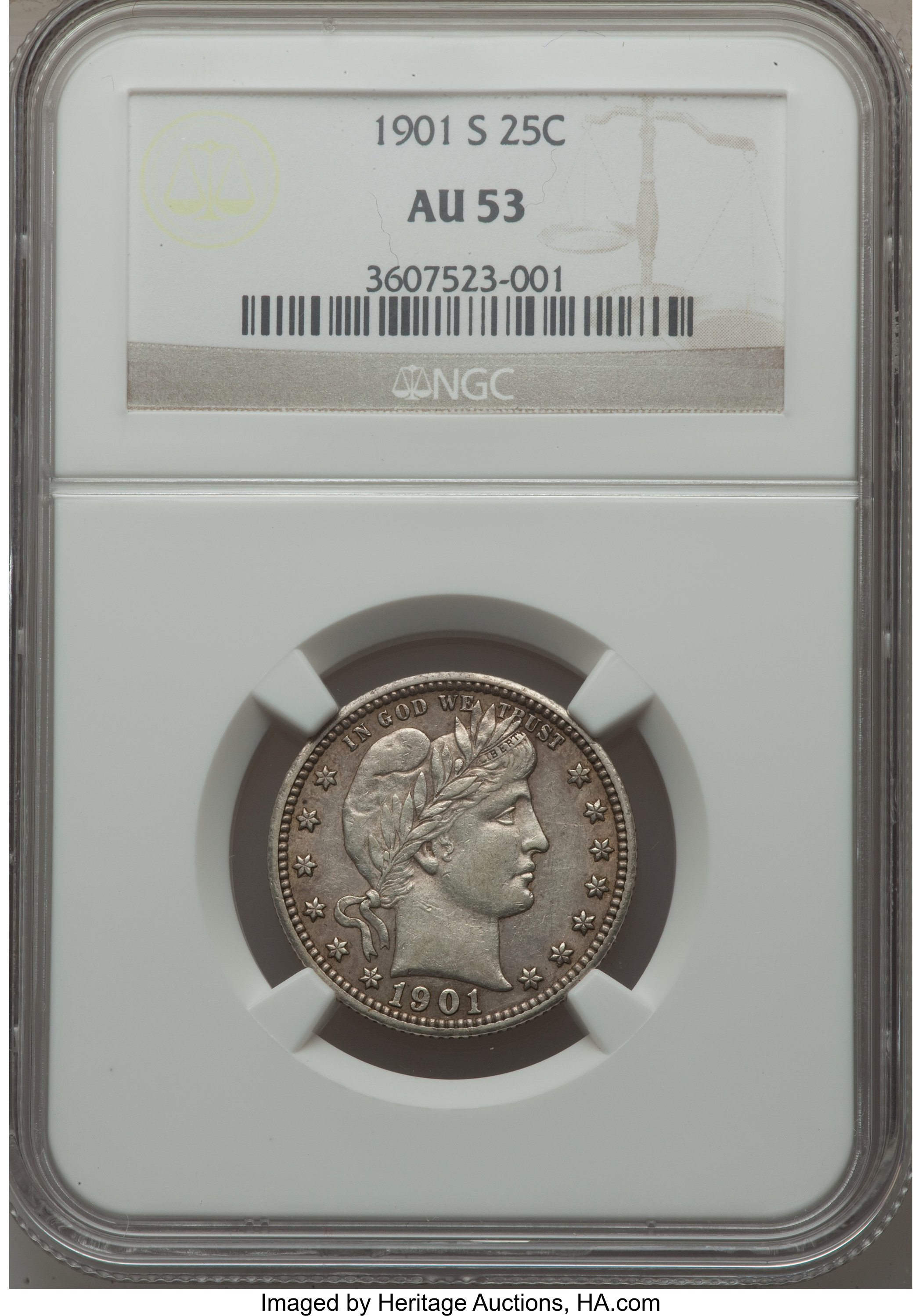 1901-S 25c VF30 CAC thumbnail 27