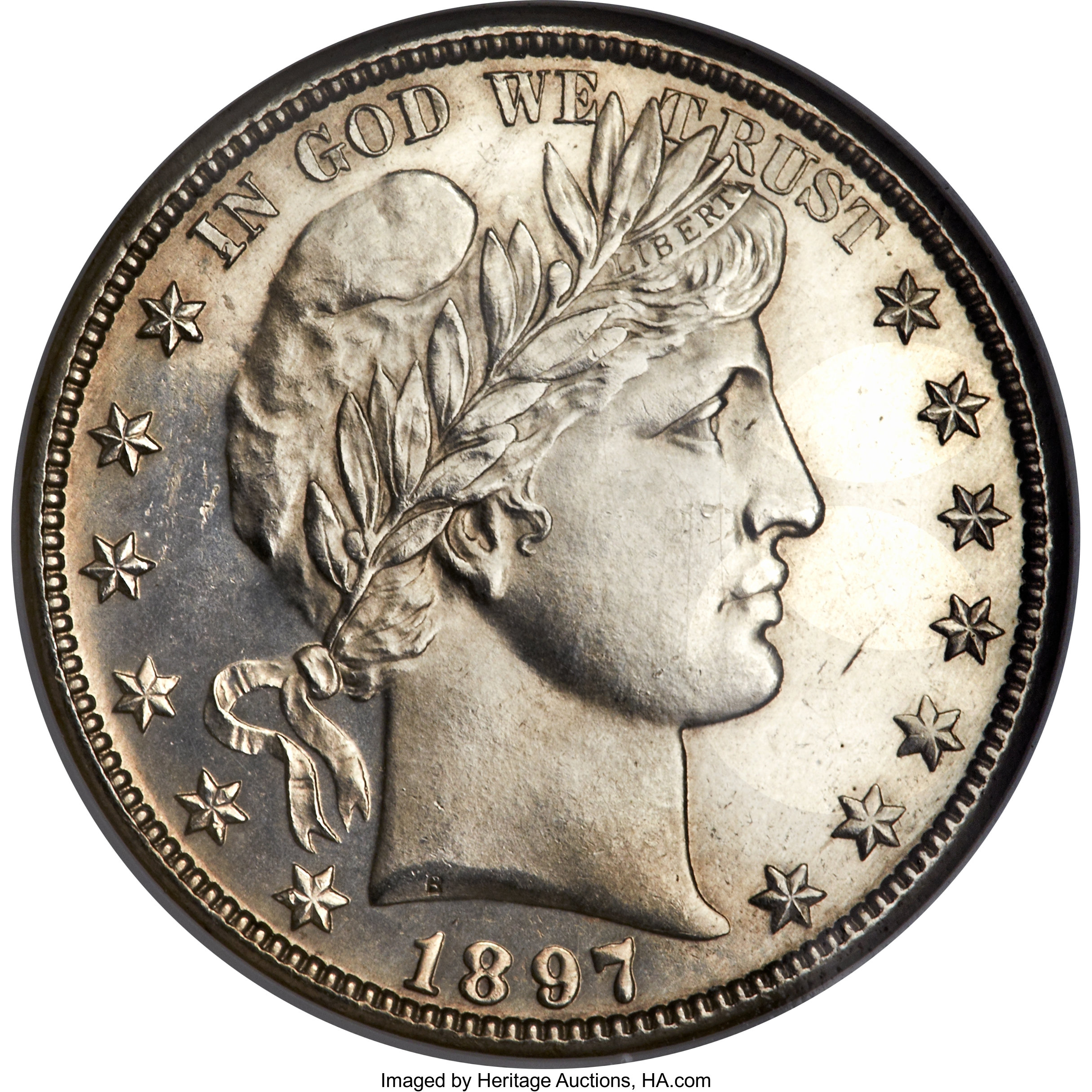 1897-O 50C MS63 NGC. ...