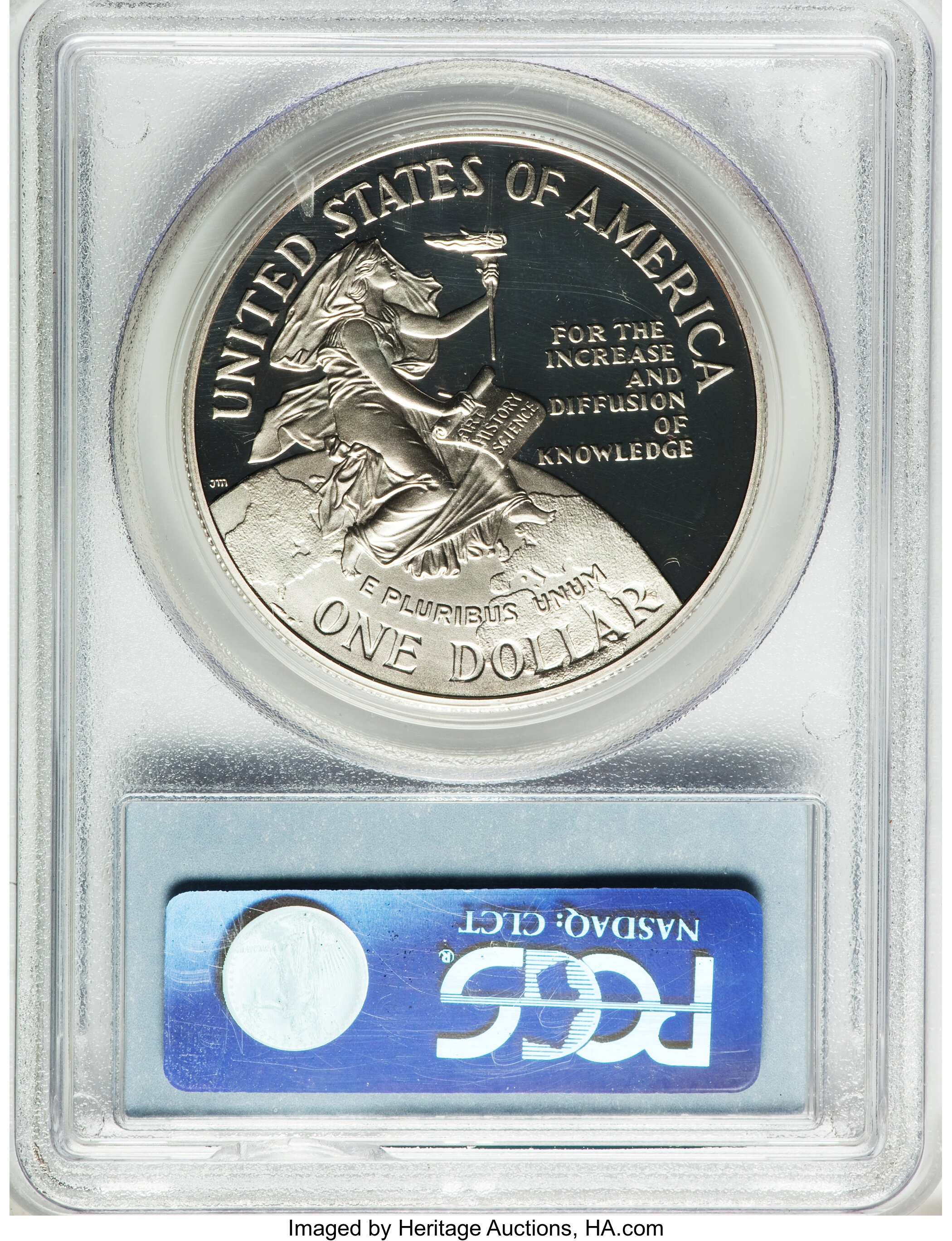 1996-P S$1 Smithsonian Institution 150th Anniversary PR DCAM PR70 DCAM thumbnail 9