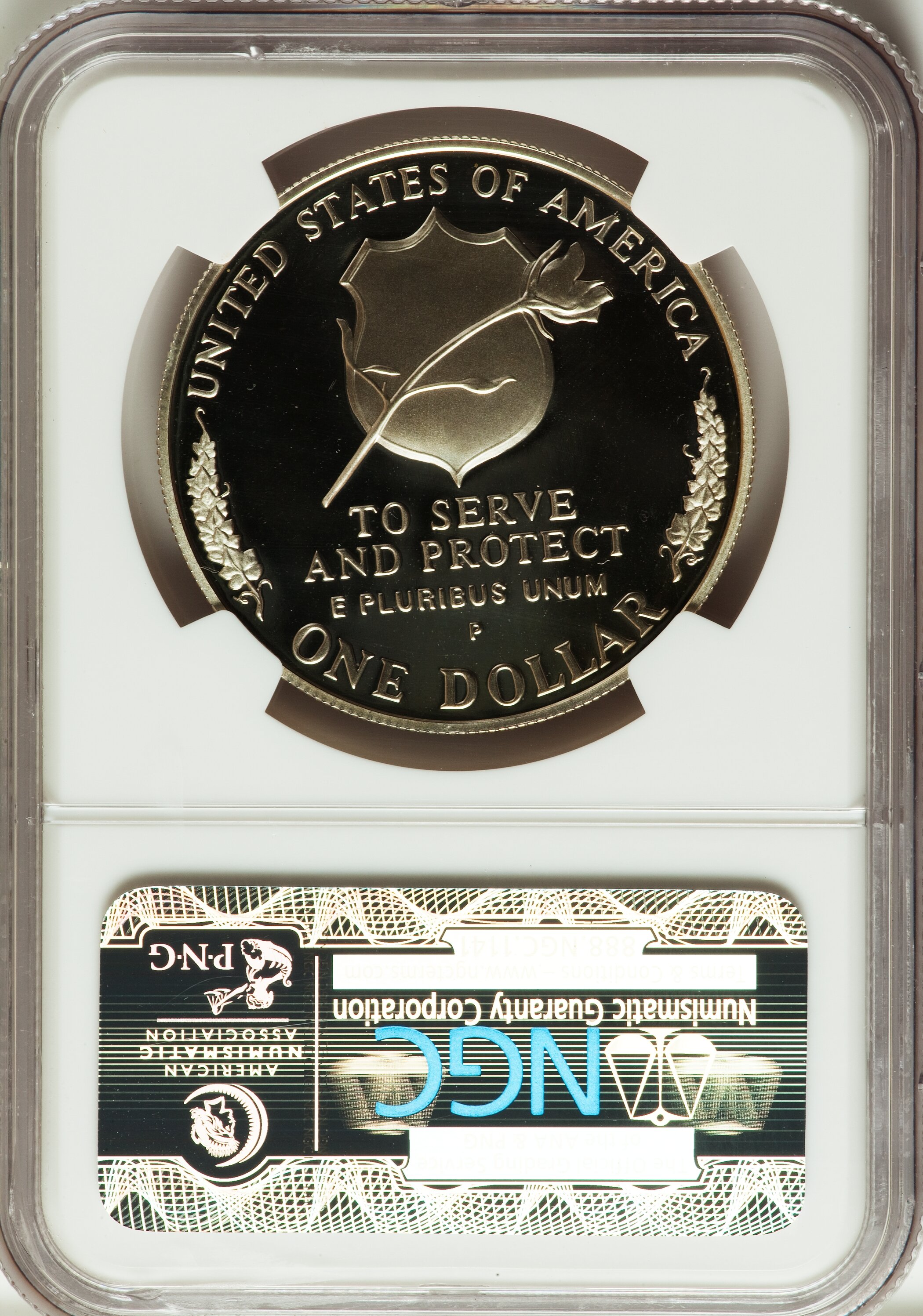 1997-P S$1 National Law Enforcement Officers Memorial PR DCAM PR69 DCAM thumbnail 8