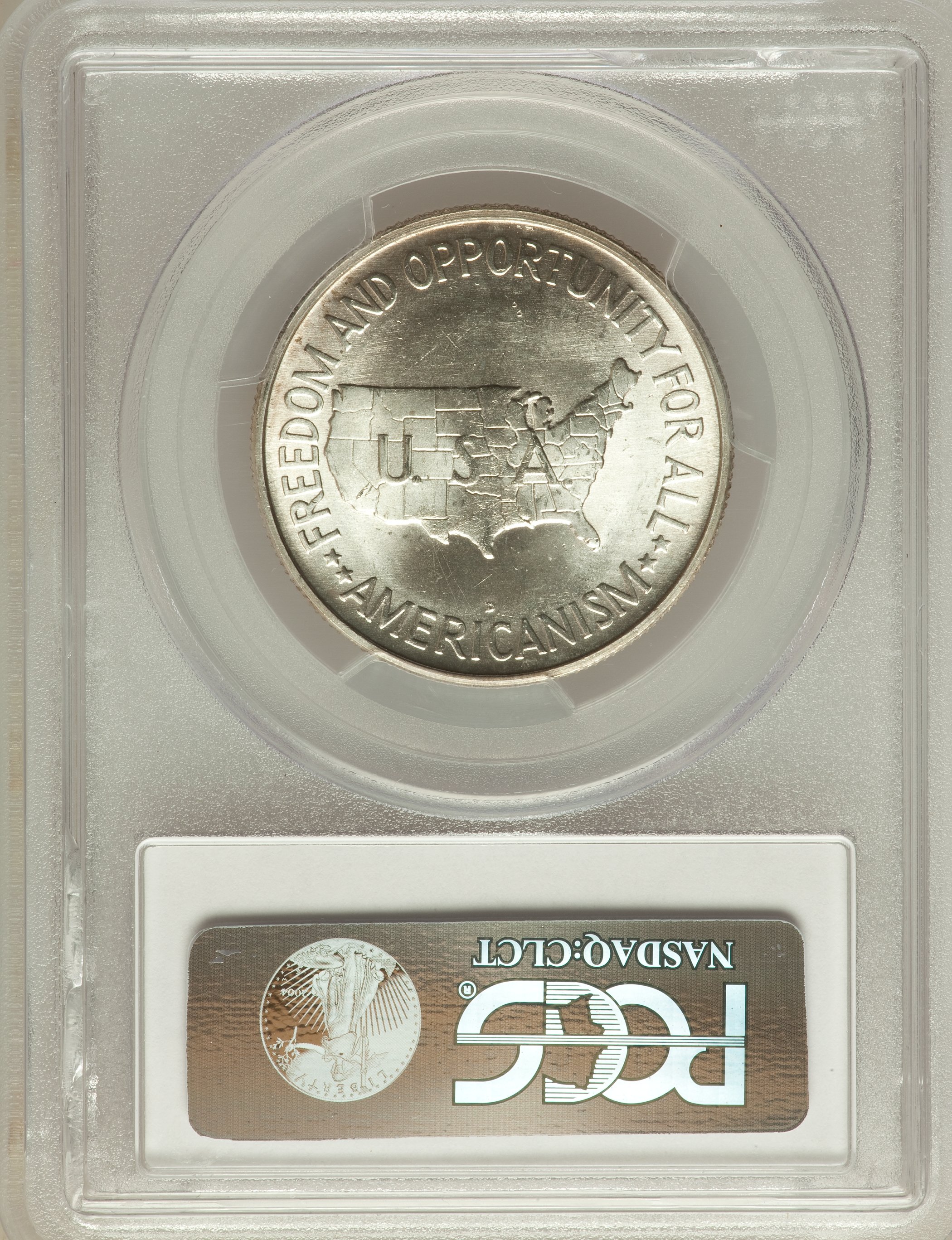 1951-D 50c Washington-Carver AU55 CAC thumbnail 7