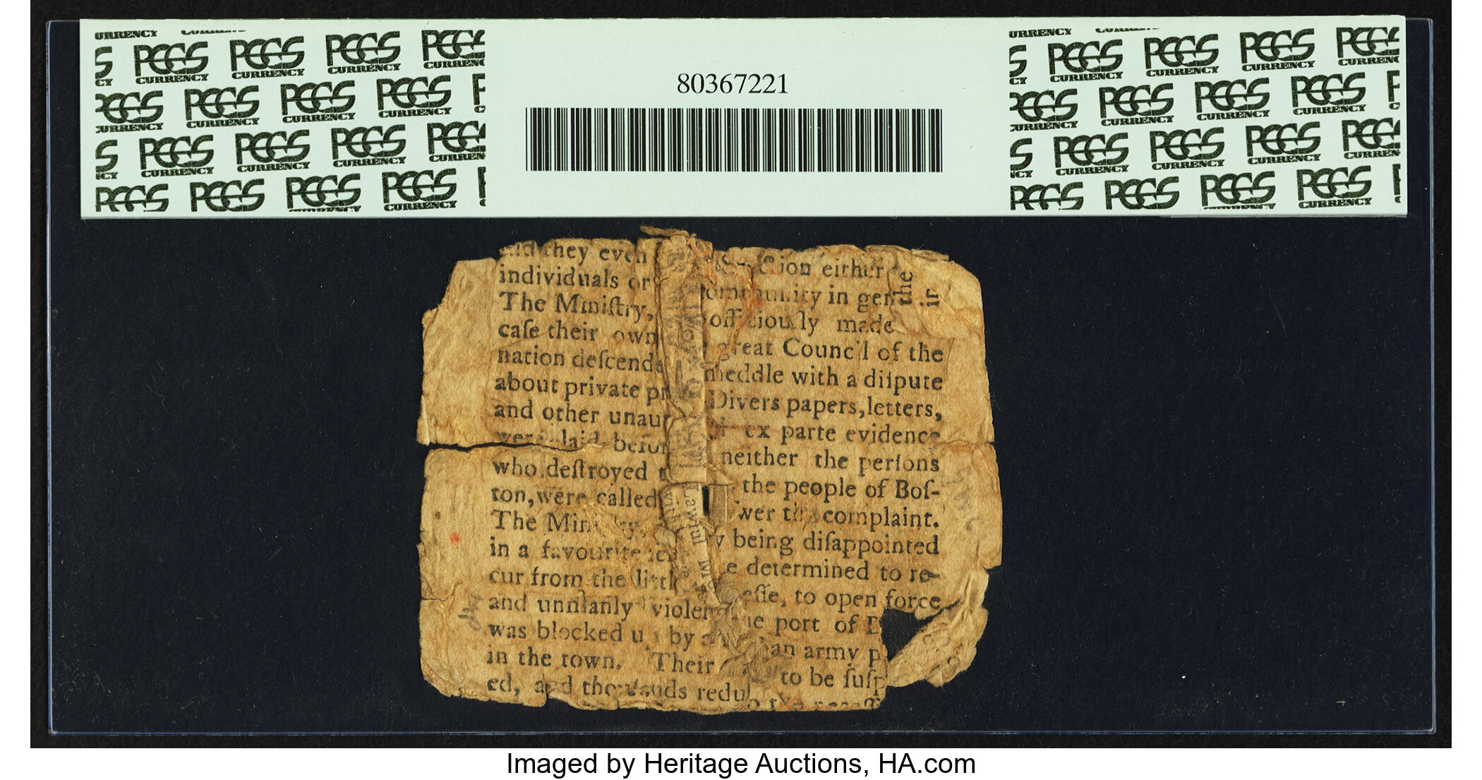 image for: Rhode Island November 6, 1775 1s PCGS Apparent Good 06....