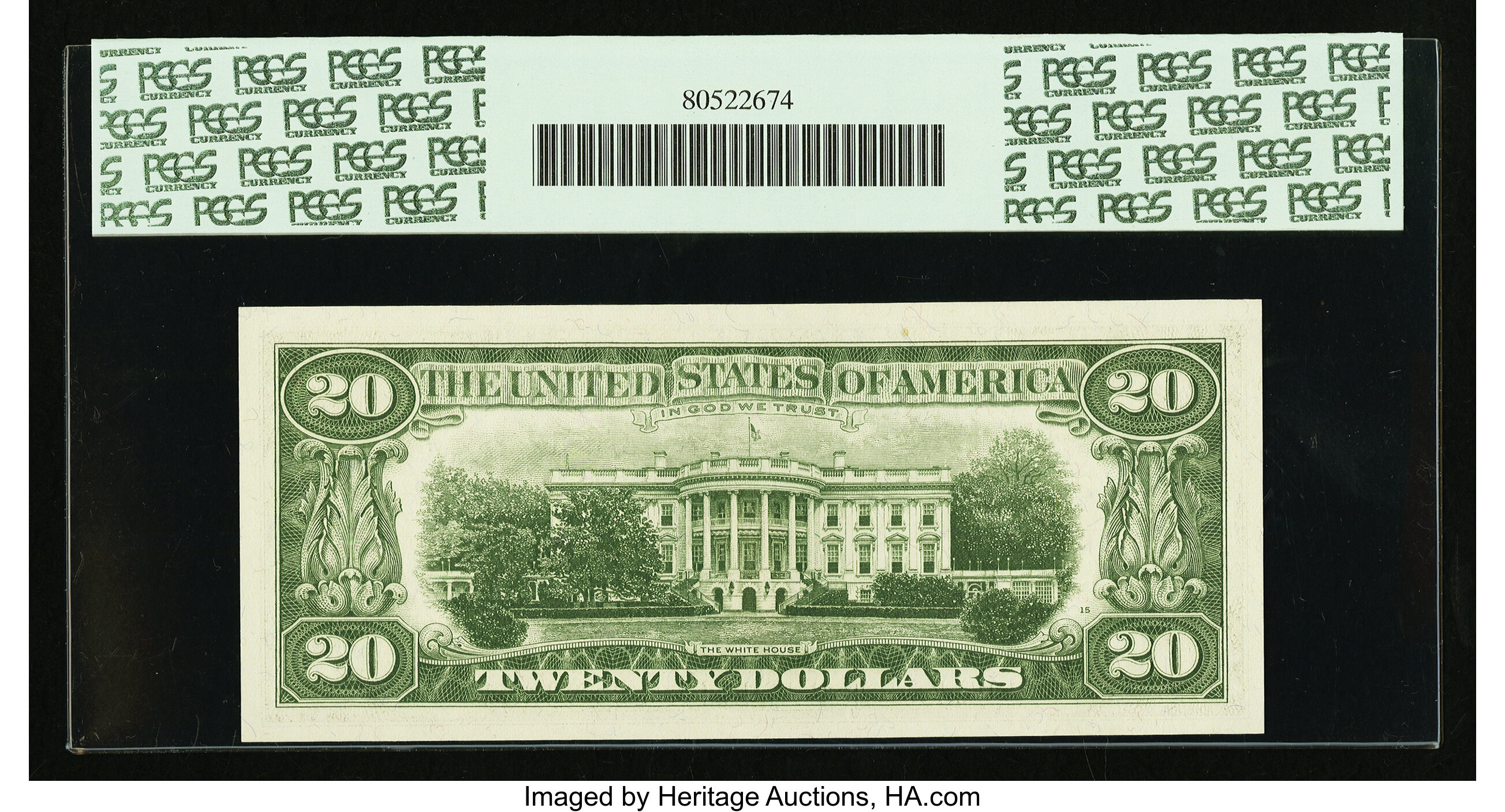 image for: Fr. 2066-B* $20 1963A Federal Reserve Note. PCGS Gem New 65PPQ....