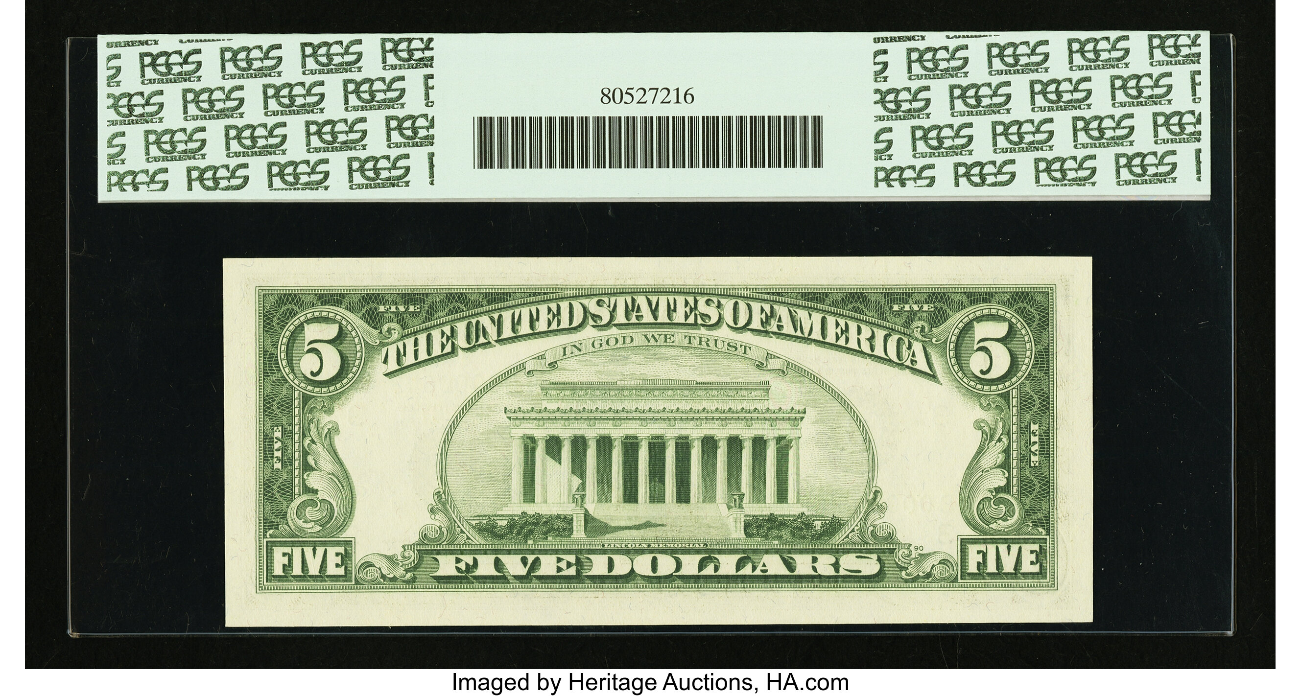 image for: Fr. 1969-C* $5 1969 Federal Reserve Star Note. PCGS Gem New 66PPQ....