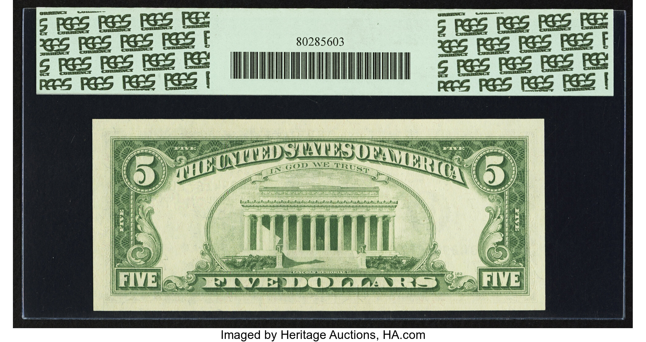 image for: Fr. 1972-G $5 1969C Federal Reserve Note. PCGS Gem New 66PPQ....