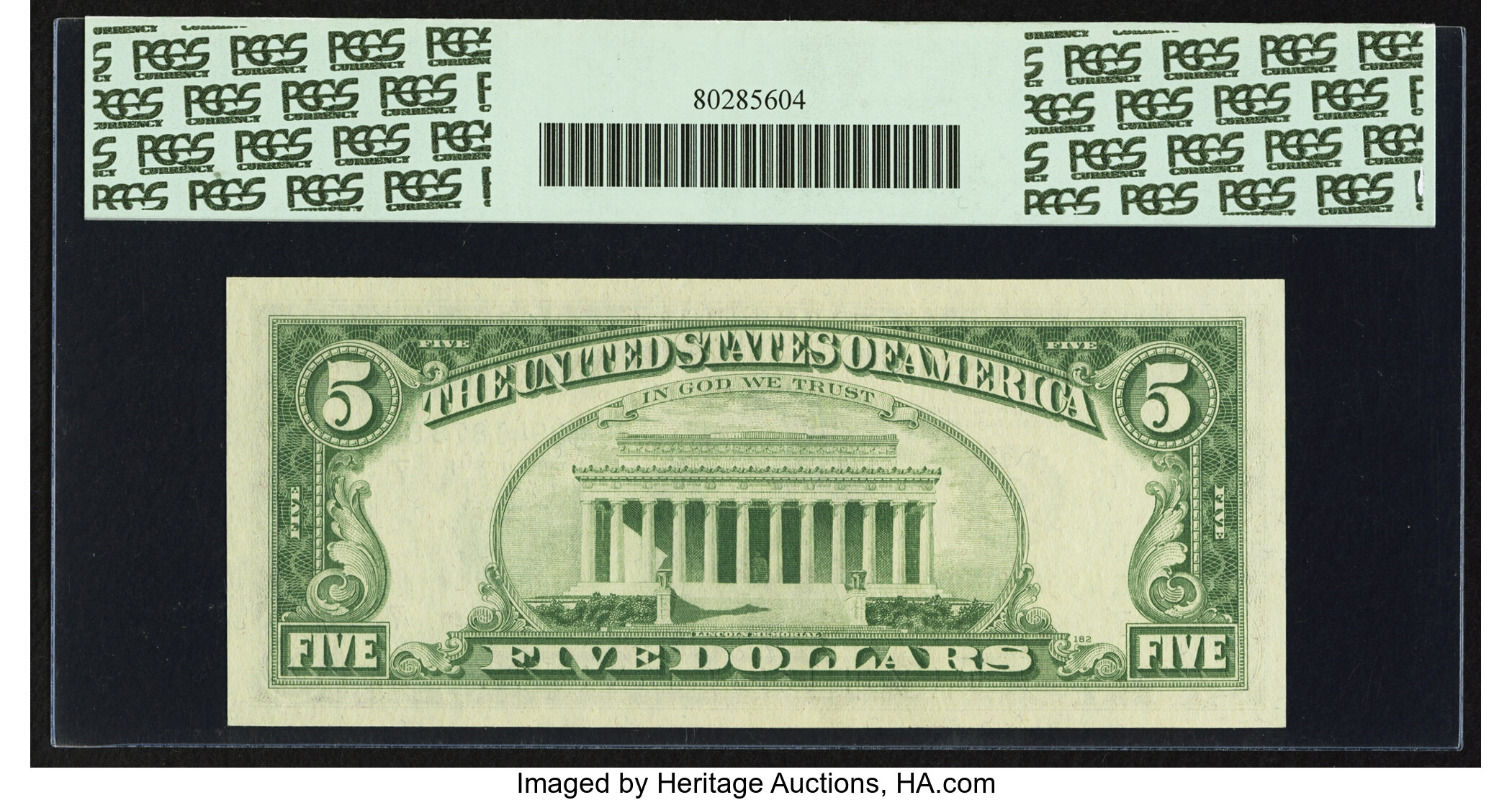 image for: Fr. 1972-G $5 1969C Federal Reserve Note. PCGS Gem New 66PPQ....