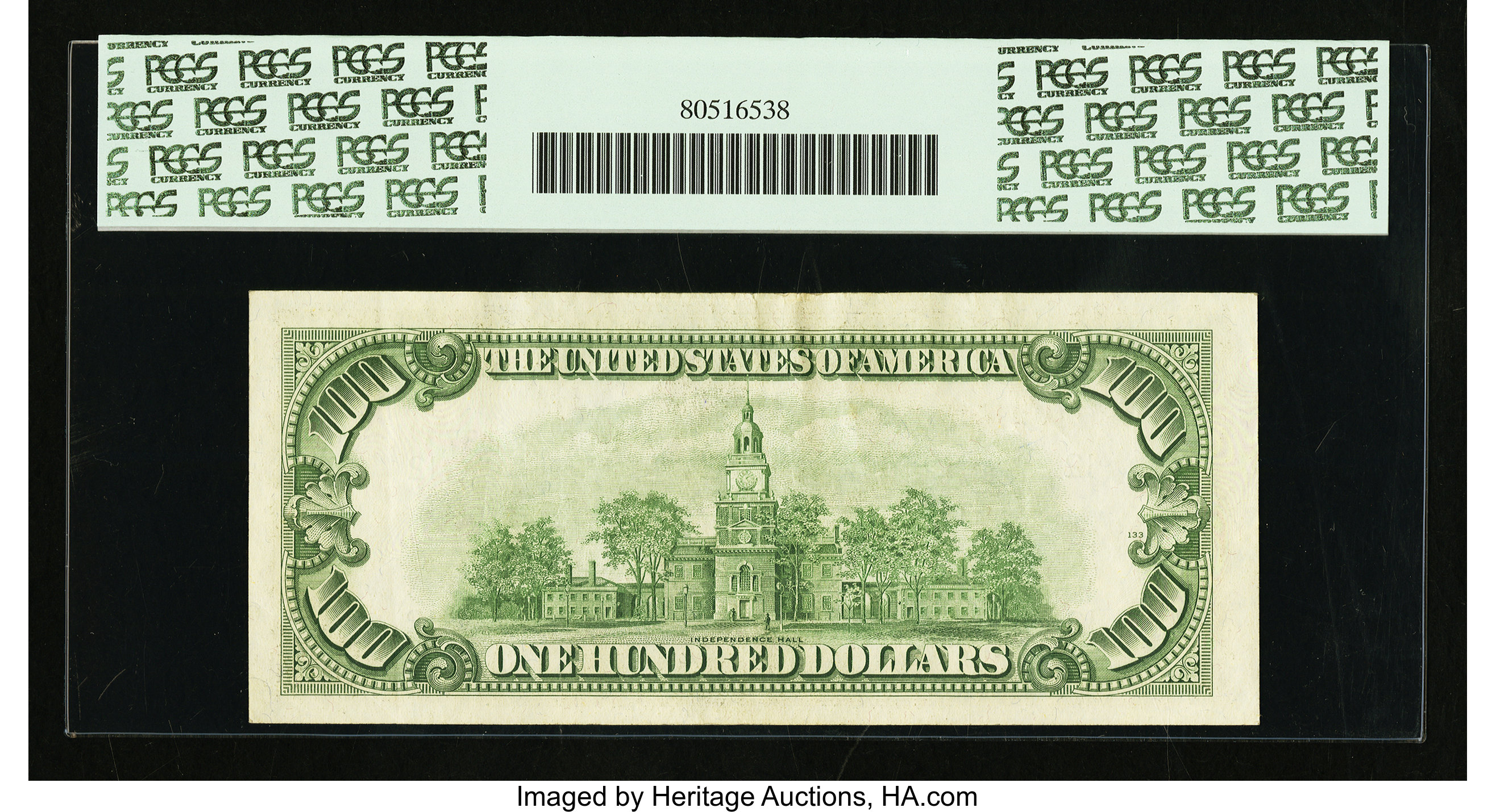 image for: Fr. 2161-L* $100 1950D Federal Reserve Star Note. PCGS Extremely Fine 40....