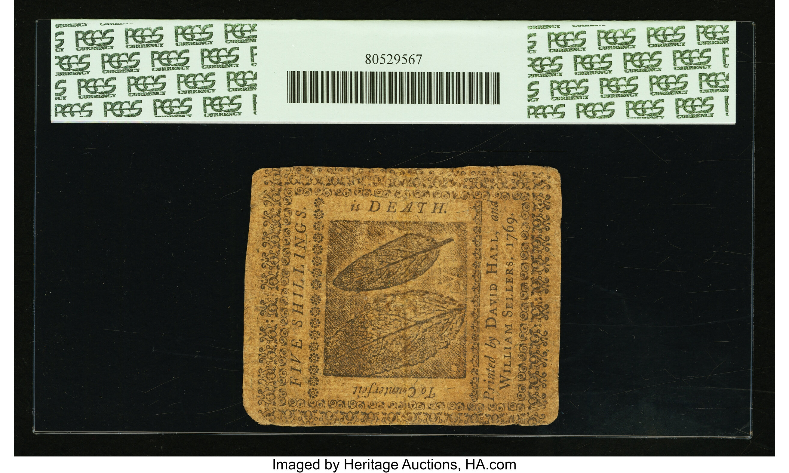 image for: Pennsylvania March 10, 1769 5s PCGS Apparent Very Fine 25....