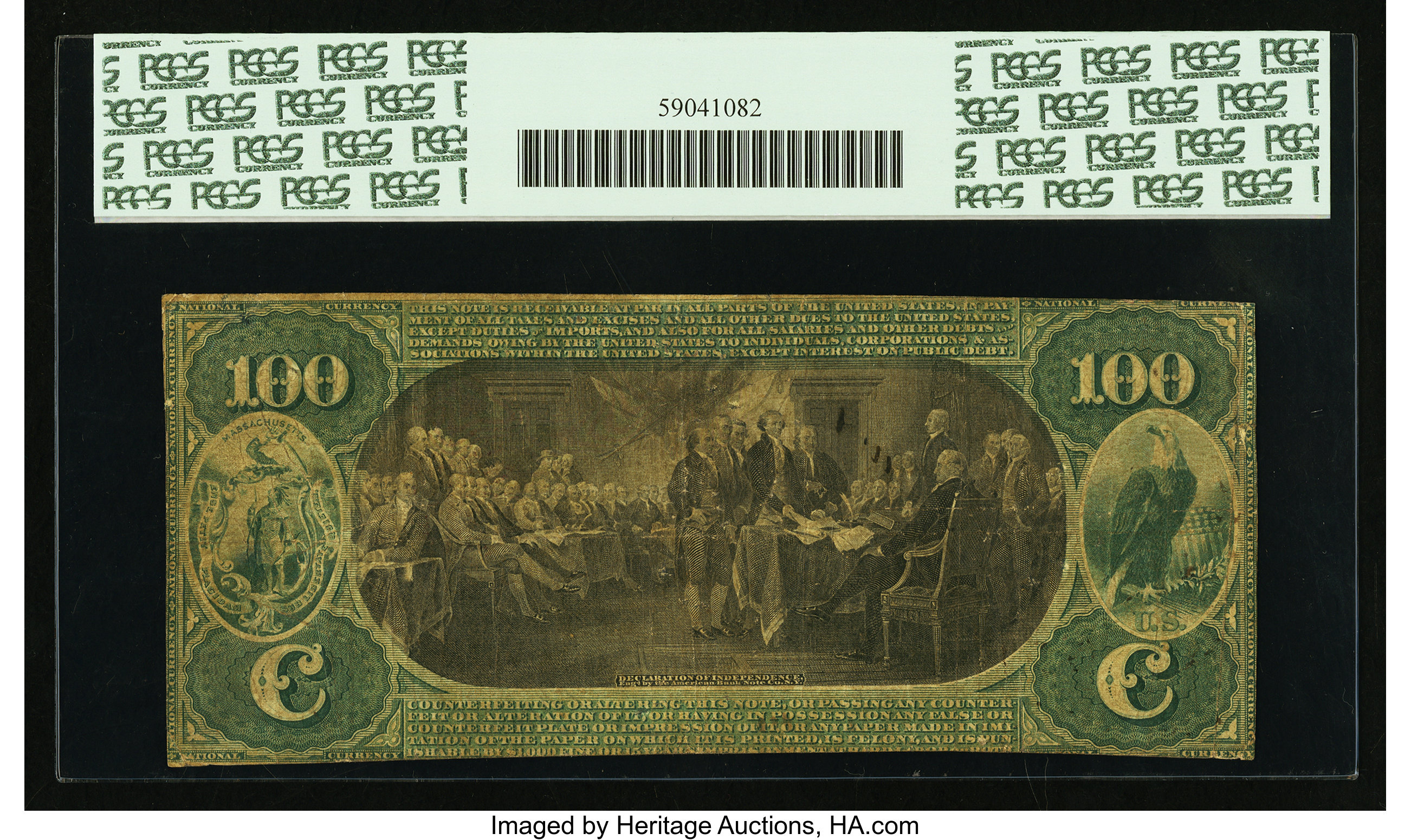 image for: Boston, MA - $100 Original Fr. 454 The New England NB Ch. # 603...