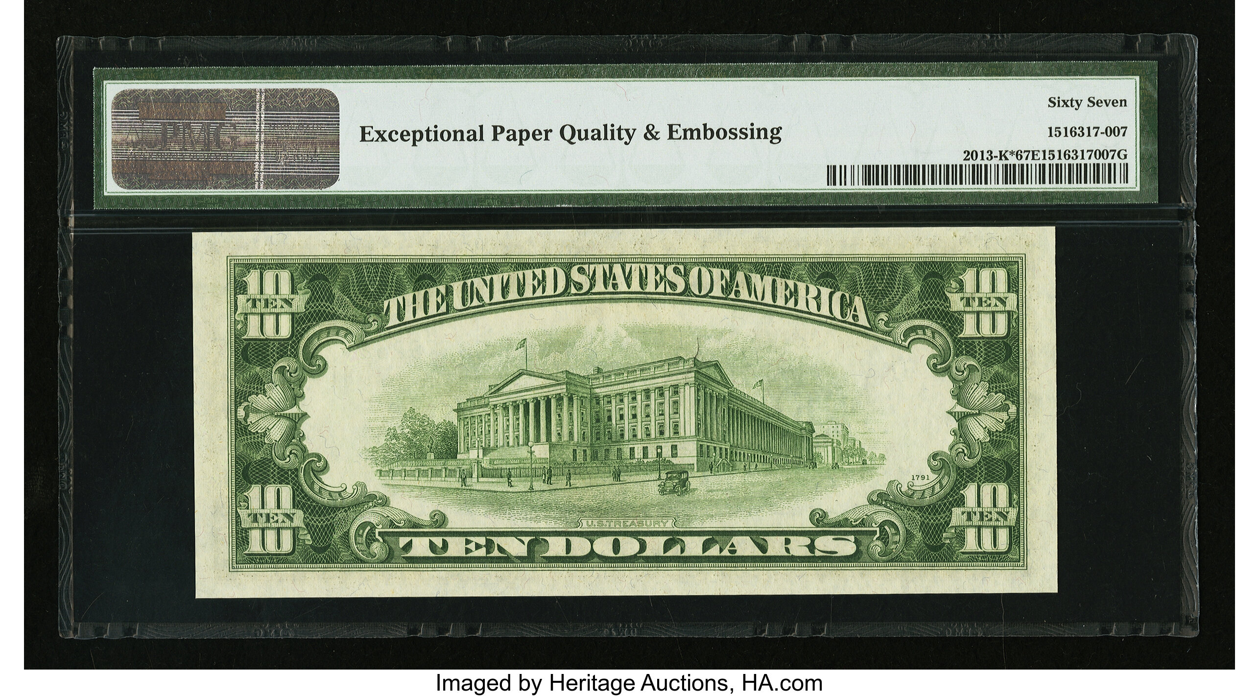 image for: Fr. 2013-K* $10 1950C Federal Reserve Note. PMG Superb Gem Unc 67 EPQ....