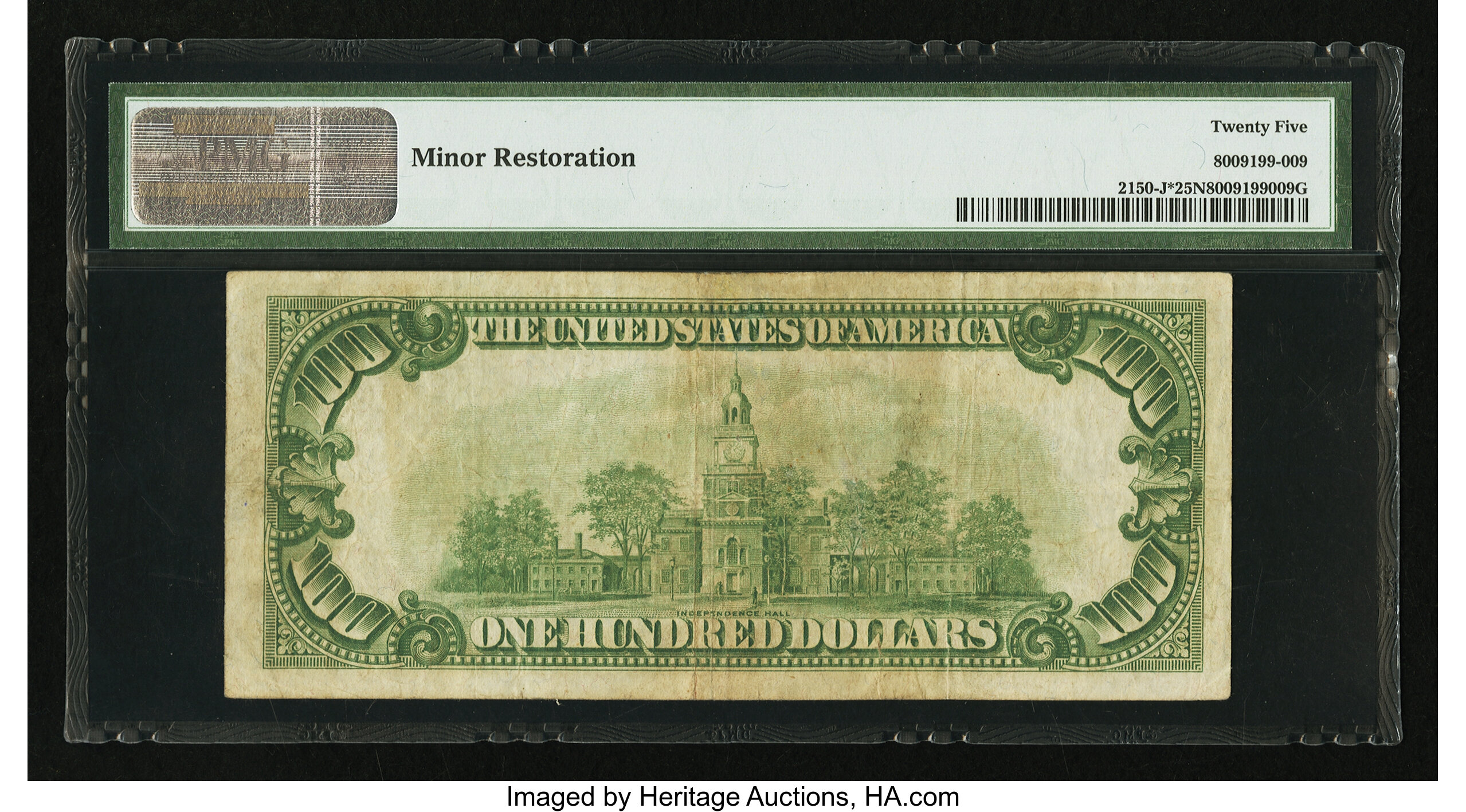 image for: Fr. 2150-J* $100 1928 Federal Reserve Note. PMG Very Fine 25 Net....