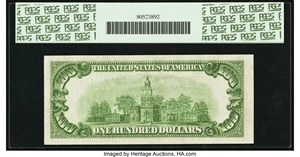 image for: Fr. 2151-E $100 1928A Federal Reserve Note. PCGS Gem New 65PPQ....