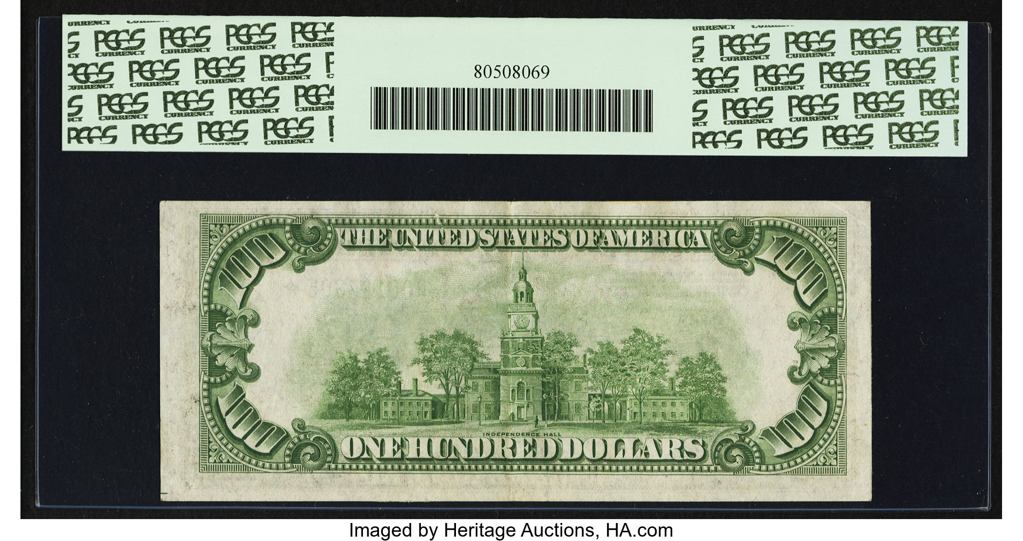 image for: Fr. 2153-B* $100 1934A Mule Federal Reserve Note. PCGS About New 53....