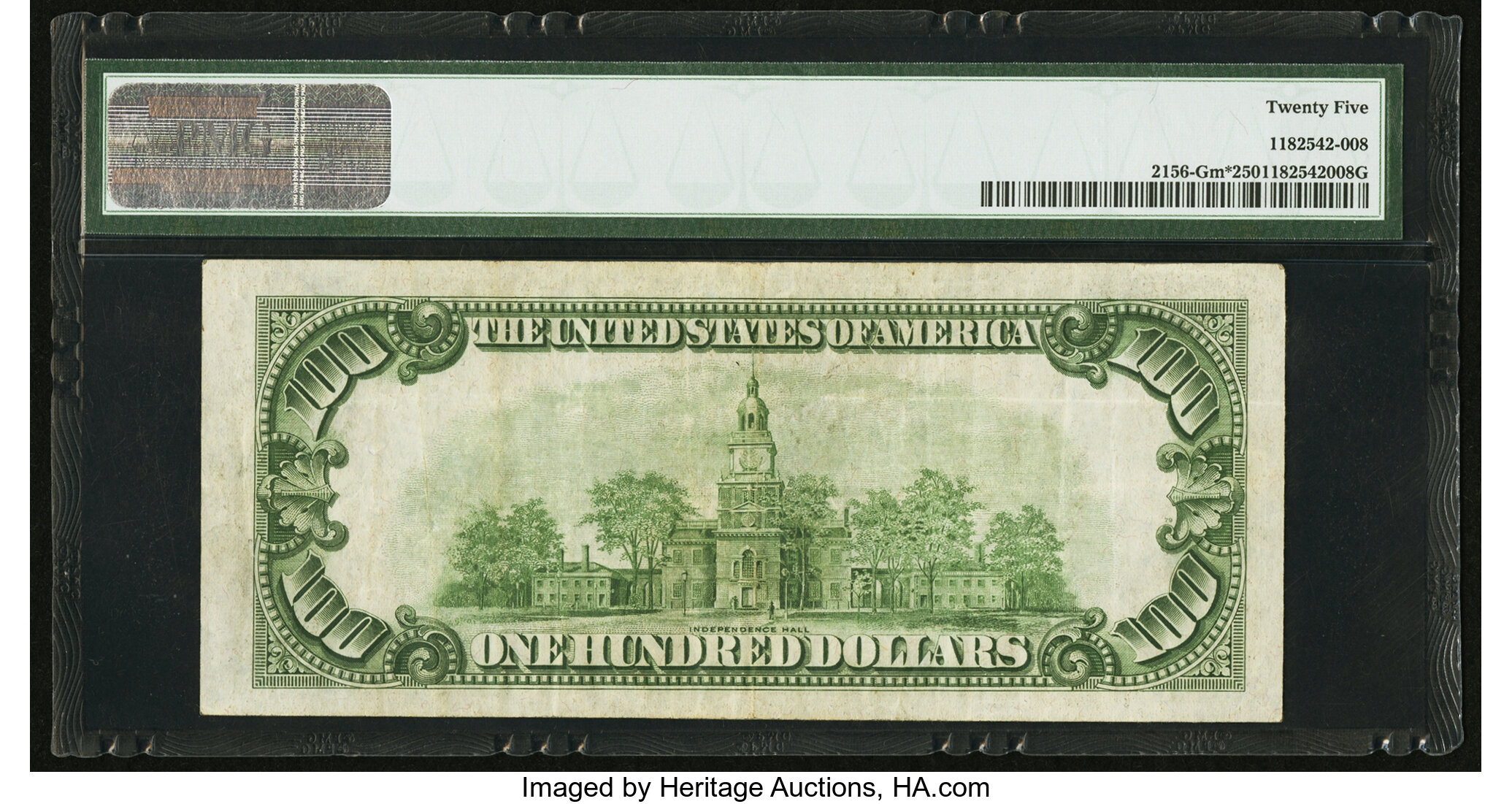 image for: Fr. 2156-G* $100 1934D Mule Federal Reserve Note. PMG Very Fine 25....