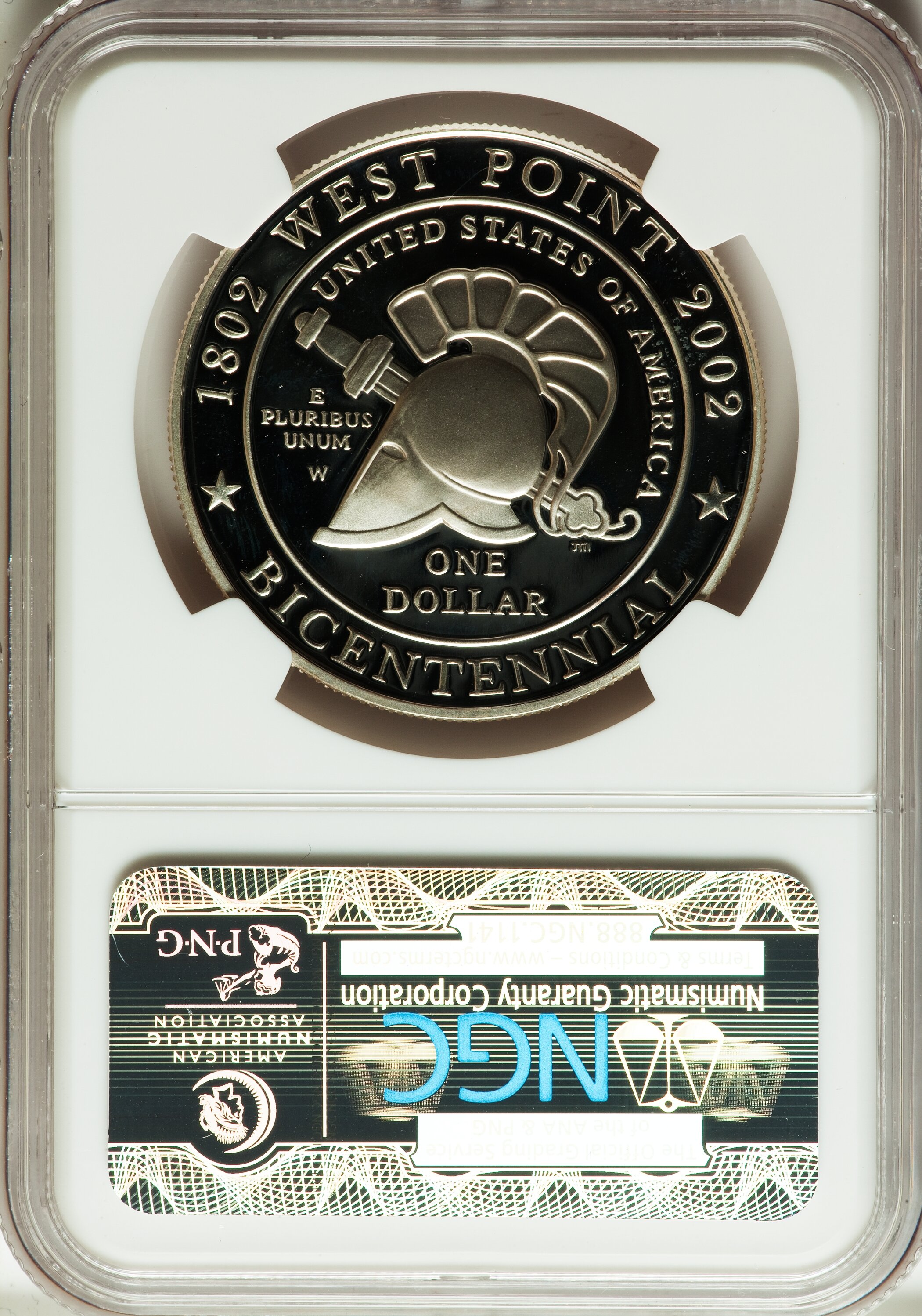 2002-W S$1 West Point (U.S. Military Academy) Bicentennial PR DCAM PR69 DCAM thumbnail 14