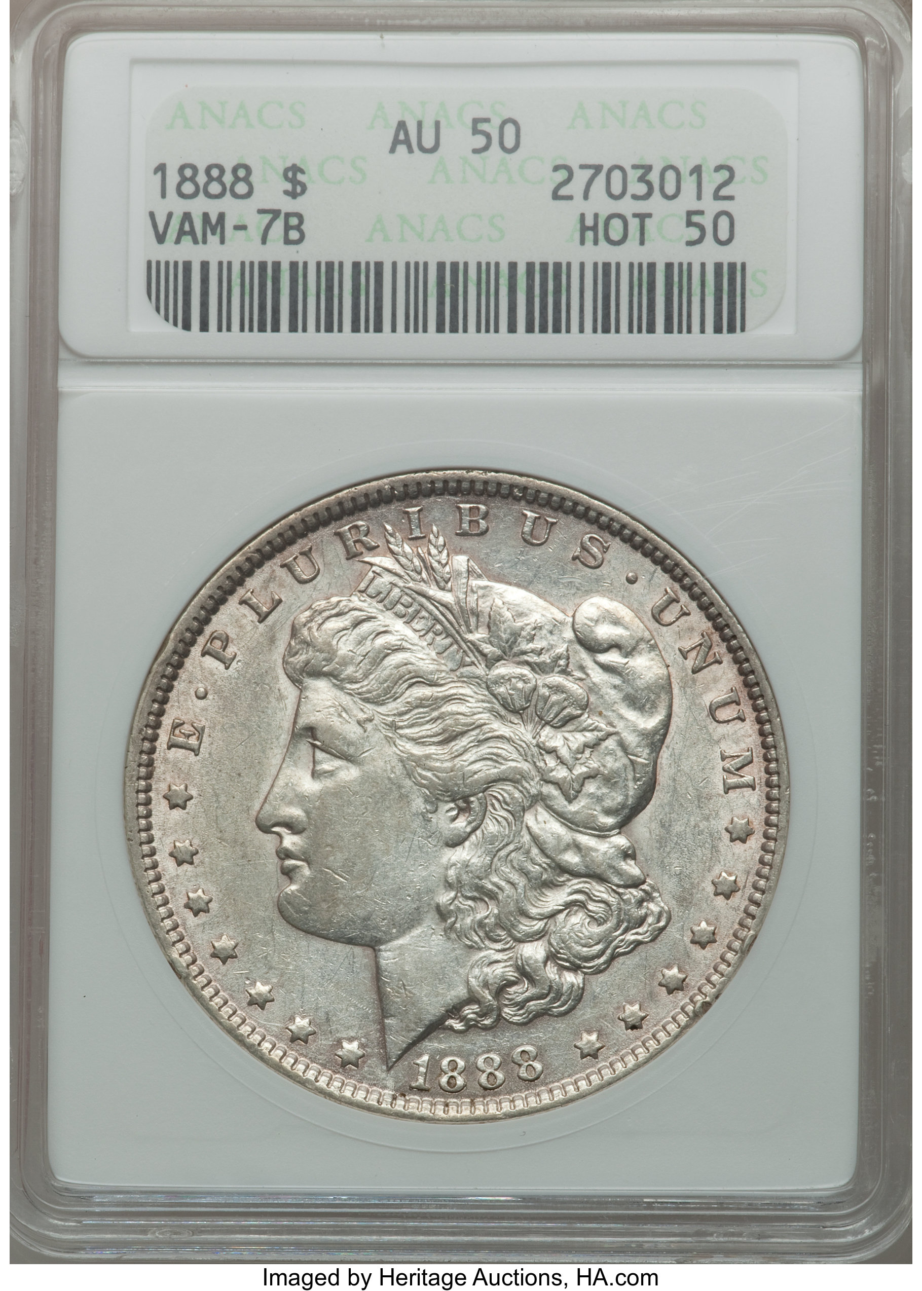 1888 $1 AU50 thumbnail 4