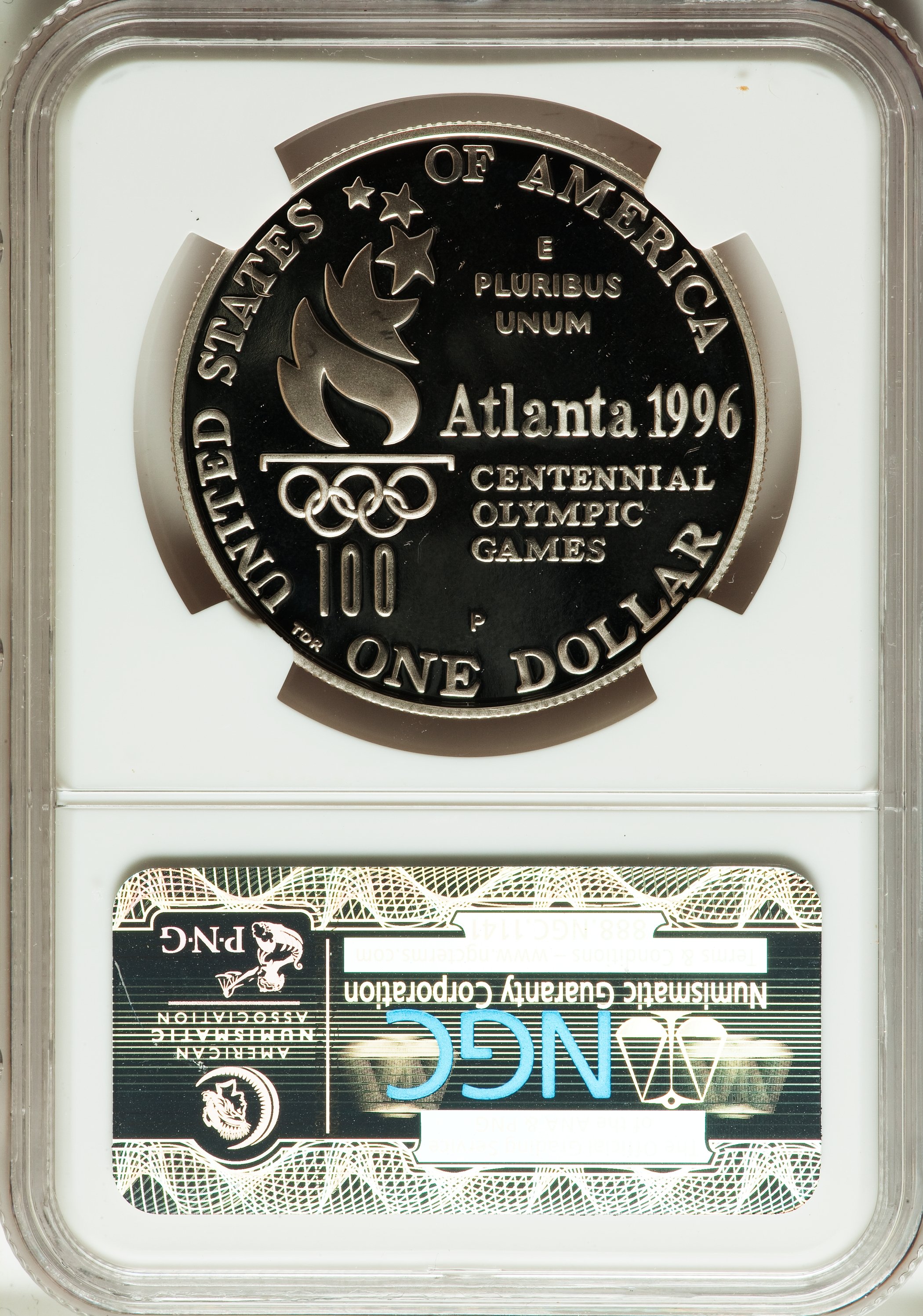 1996-P S$1 Atlanta Olympics Tennis PR DCAM PR69 DCAM thumbnail 18