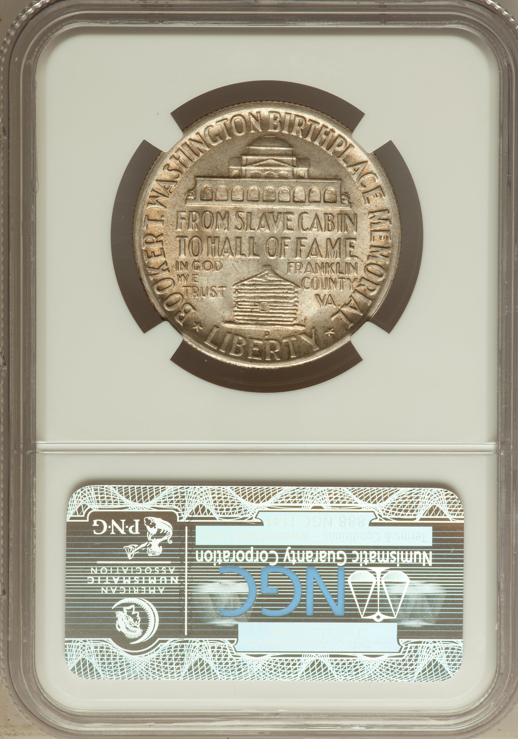 1946-D 50c Booker T. Washington AU55 thumbnail 4