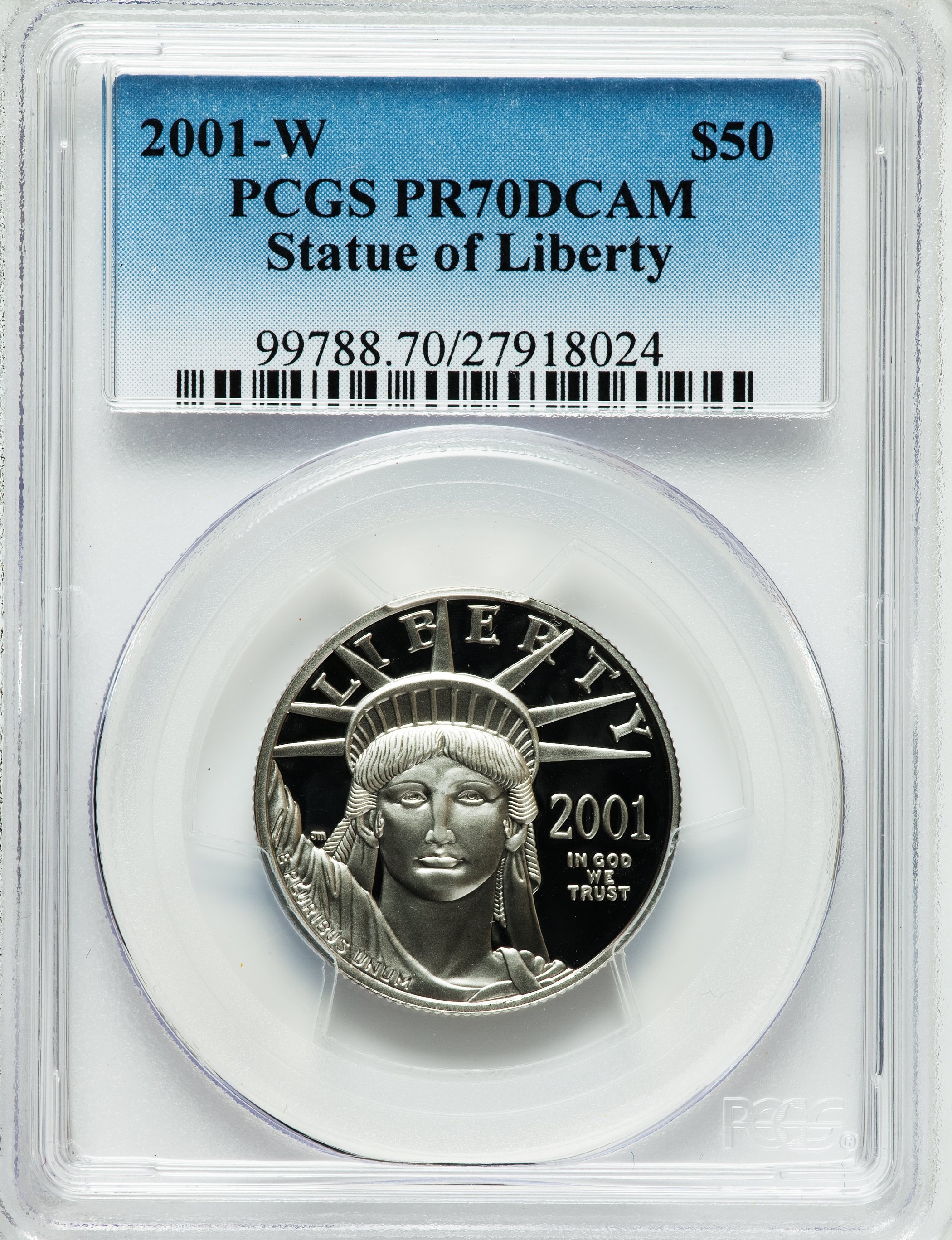 PCGS PR65DCAM フォークランド 2001 50P銀貨 ビクトリア 2001 W 50 Dollar PR Values | Greysheet