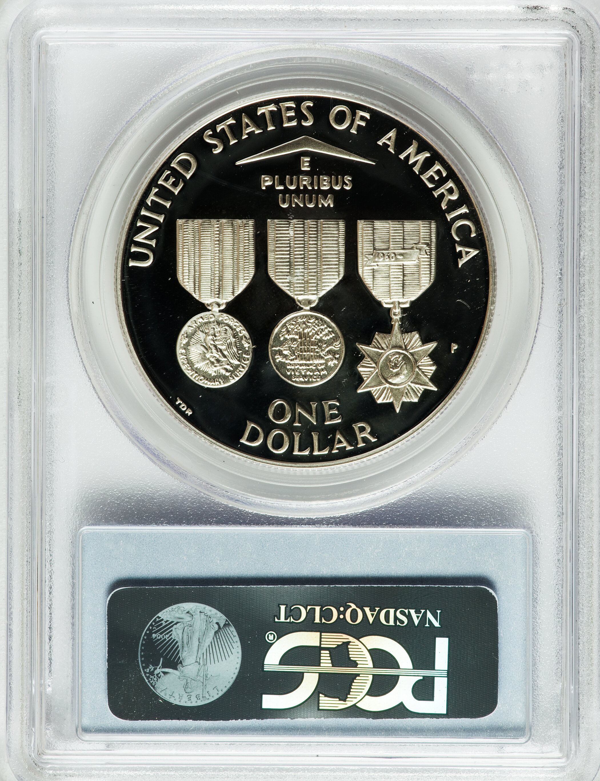 1994-P S$1 Vietnam Veterans Memorial PR DCAM PR69 DCAM thumbnail 16