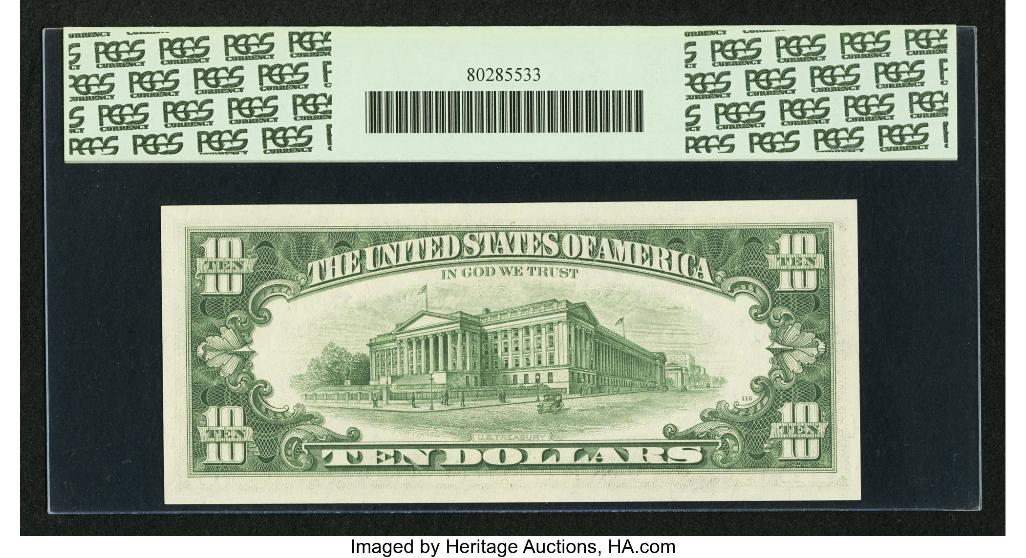 image for: Fr. 2018-G $10 1969 Federal Reserve Note. PCGS Gem New 65PPQ....