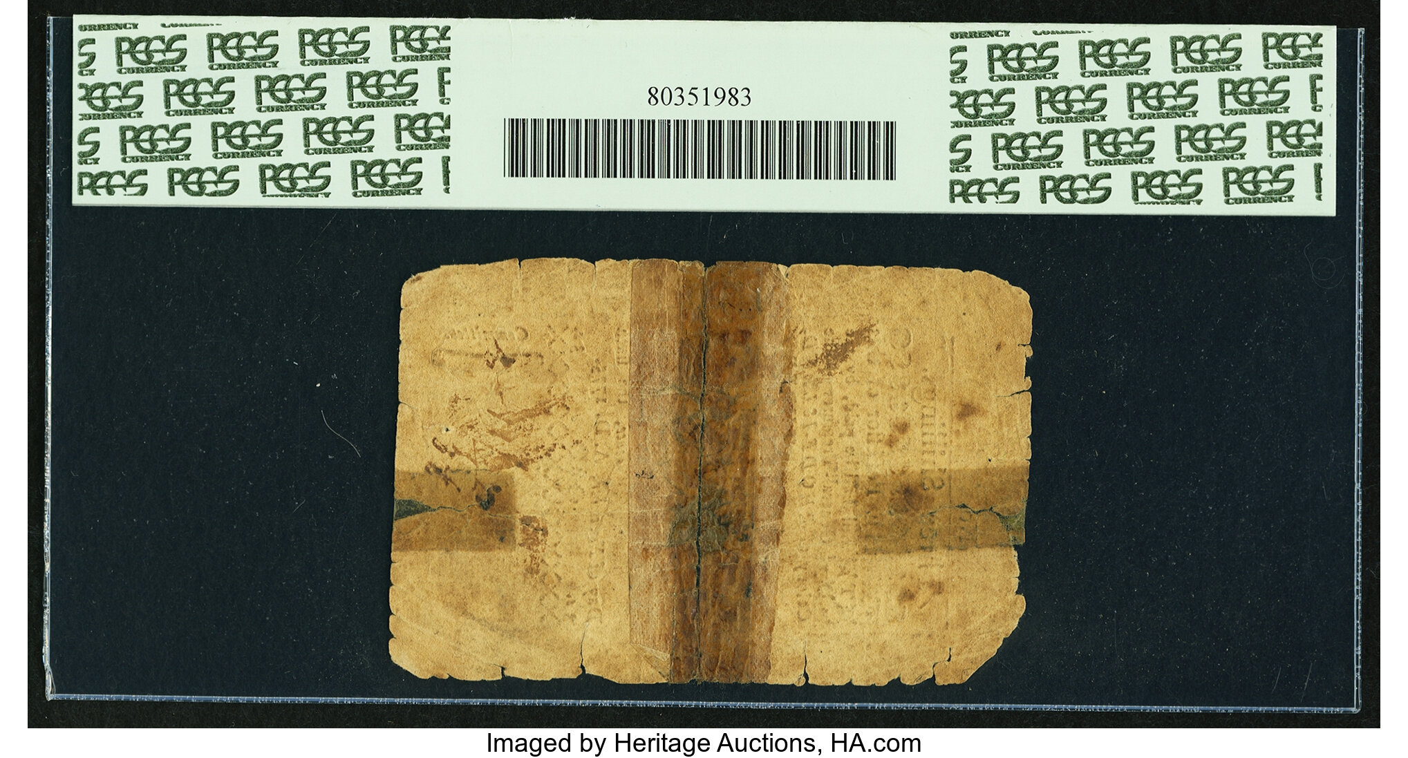 image for: Rhode Island November 6, 1775 3s PCGS Apparent Very Good 10....