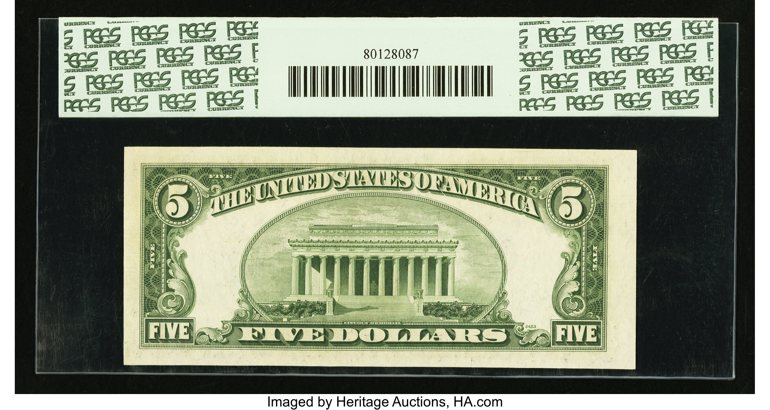image for: Fr. 1966-G* $5 1950E Federal Reserve Note. PCGS Very Choice New 64PPQ....