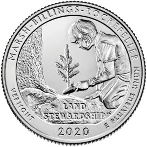 image for: 2020-P Marsh-Billings Rockefeller 25c MS (812442)