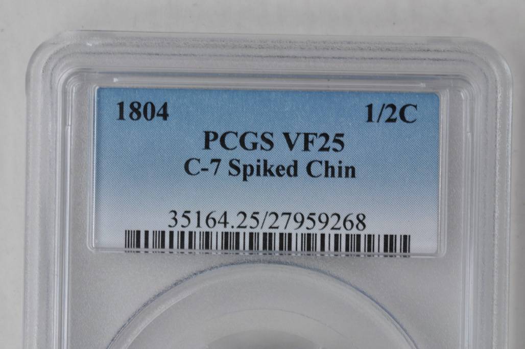 1804 1/2c Spiked Chin, C-7 MS BN G4 BN thumbnail 5